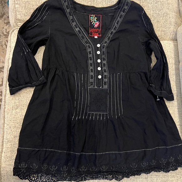 NWT Johnny Was black lightweight top 🩷 - Picture 2 of 6